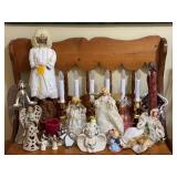 BR - Collection of Christmas Angel Figurines and Decor Assortment