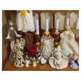 BR - Collection of Christmas Angel Figurines and Decor Assortment