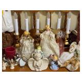 BR - Collection of Christmas Angel Figurines and Decor Assortment