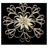 BR - Set of 4 Woven Straw Ornaments Scandinavian Style