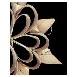 BR - Set of 4 Woven Straw Ornaments Scandinavian Style