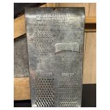 LL - Vintage Cabbage Slicer and Metal Cheese Graters Set