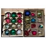 LL - Collection of Vintage Shiny Brite and More Glass Christmas Ornaments - Assorted Styles