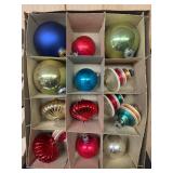 LL - Collection of Vintage Shiny Brite and More Glass Christmas Ornaments - Assorted Styles