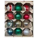 LL - Collection of Vintage Shiny Brite and More Glass Christmas Ornaments - Assorted Styles