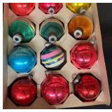 LL - Vintage Shiny Brite and More Glass Christmas Ornaments Assorted Styles and Colors
