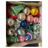 LL - Vintage Shiny Brite and More Glass Christmas Ornaments Assorted Styles and Colors