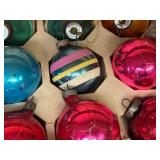 LL - Vintage Shiny Brite and More Glass Christmas Ornaments Assorted Styles and Colors