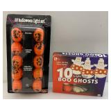 Misc. Vintage Halloween Light Sets Including Boo Ghosts And More