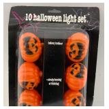 Misc. Vintage Halloween Light Sets Including Boo Ghosts And More
