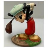 Vintage WDCC Mickey Mouse "What A Swell Day For A Game Of Golf" Figurine In Original Box With COA
