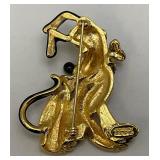 Vintage Collectible DISNEY Bejeweled Pluto Brooch