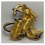 Vintage Collectible DISNEY Bejeweled Pluto Brooch