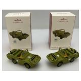Vintage Collectible Hallmark Keepsake 1944 Ford GPA Amphibious Vehicle Ornaments (NIB)