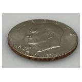 1776-1976 (D) Eisenhower Liberty Bell And Moon One US Dollar Bicentennial Type One Wide Print