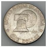 1776-1976 (D) Eisenhower Liberty Bell And Moon One US Dollar Bicentennial Type One Wide Print