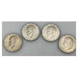 1776-1976 (No Mint Mark) Eisenhower Liberty Bell And Moon One US Dollar Bicentennial Type Two Thin Print