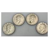 1776-1976 (No Mint Mark) Eisenhower Liberty Bell And Moon One US Dollar Bicentennial Type Two Thin Print