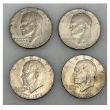 1776-1976 (D) Eisenhower Liberty Bell And Moon One US Dollar Bicentennial Type Two Thin Print