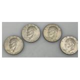 1776-1976 (No Mint Mark) Eisenhower Liberty Bell And Moon One US Dollar Bicentennial Type Two Thin Print