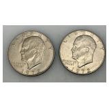 1972 (D) Eisenhower Liberty One US Dollar