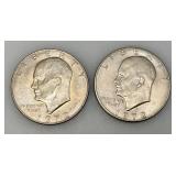 1972 (D) Eisenhower Liberty One US Dollar