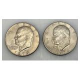 1974 (D) Eisenhower Liberty One US Dollar