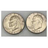 1977 (D) Eisenhower Liberty One US Dollar
