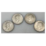 1776-1976 (D) Eisenhower Liberty Bell And Moon One US Dollar Bicentennial Type Two Thin Print