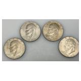 1776-1976 (No Mint Mark) Eisenhower Liberty Bell And Moon One US Dollar Bicentennial Type Two Thin Print