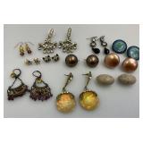 Misc. Vintage Costume Jewelry Brooches, Crosses & More