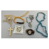 Misc. Vintage Costume Jewelry Brooches, Crosses & More