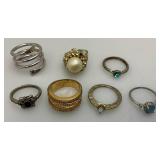Misc. Vintage Costume Jewelry Brooches, Crosses & More