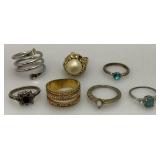 Misc. Vintage Costume Jewelry Brooches, Crosses & More