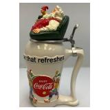 Misc. Christmas Items Including Coca-Cola Santa Stein  In Original Box And More