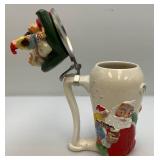 Misc. Christmas Items Including Coca-Cola Santa Stein  In Original Box And More