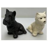 Vintage Plastic Scottie Dog Statues 1/4"