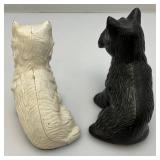 Vintage Plastic Scottie Dog Statues 1/4"