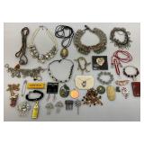 Misc. Vintage Costume Jewelry Including Cameo And More