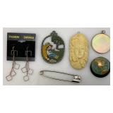 Misc. Vintage Costume Jewelry Including Cameo And More