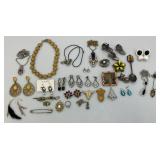 Misc. Vintage Costume Jewelry Brooches & More