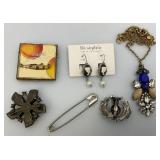 Misc. Vintage Costume Jewelry Brooches & More