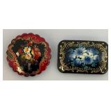 Misc. Vintage Hand Painted Russian Brooches