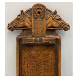 Vintage Ornawood Horse Brush Holder