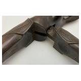 Hand Carved Wooden Polynesian Girl Nut Cracker  12"