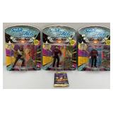 Vintage STAR TREK Action Figures (New Old Stock) And Unopened Pack Of Trading Cards