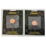 Vintage Highly Collectible CHEERIOS Uncirculated Pennies (Factory Sealed)