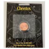 Vintage Highly Collectible CHEERIOS Uncirculated Pennies (Factory Sealed)