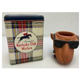 Vintage Joe Cool Camel Can Holder &  Aromatic Kentucky Club Mixture Tobacco Tin