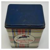 Vintage Joe Cool Camel Can Holder &  Aromatic Kentucky Club Mixture Tobacco Tin